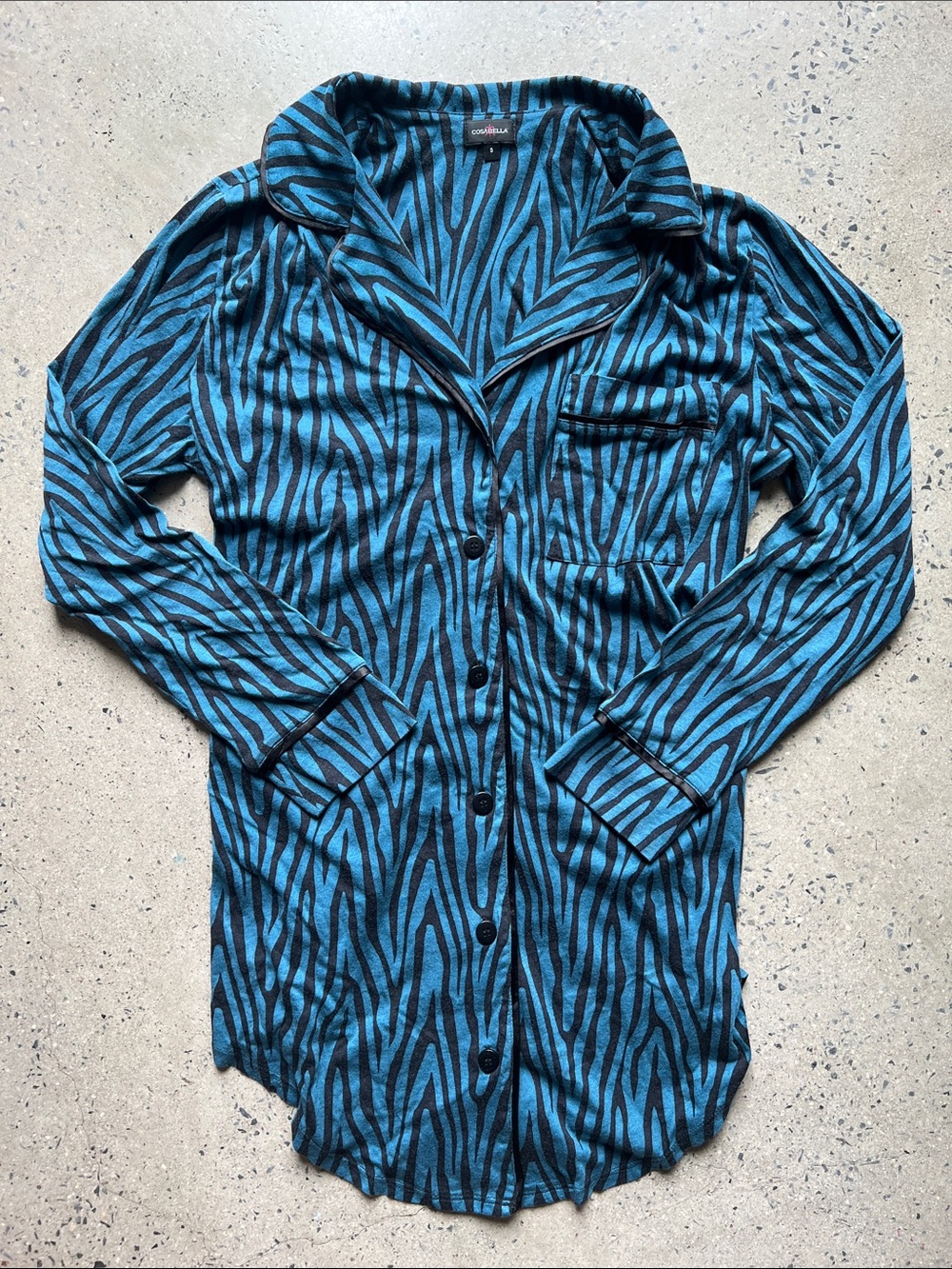 Cosabella Bella Sleep shirt with Zebra-Stripe